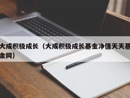 大成积极成长（大成积极成长基金净值天天基金网）