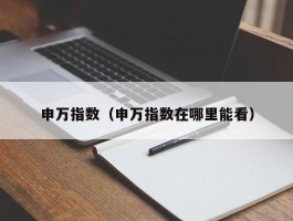 申万指数（申万指数在哪里能看）